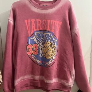 Target Pink Varsity Sweatshirt